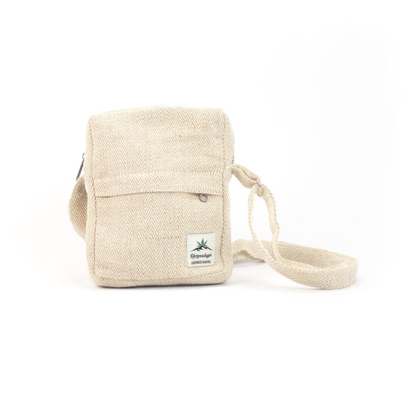 Hemp long shoulder bag