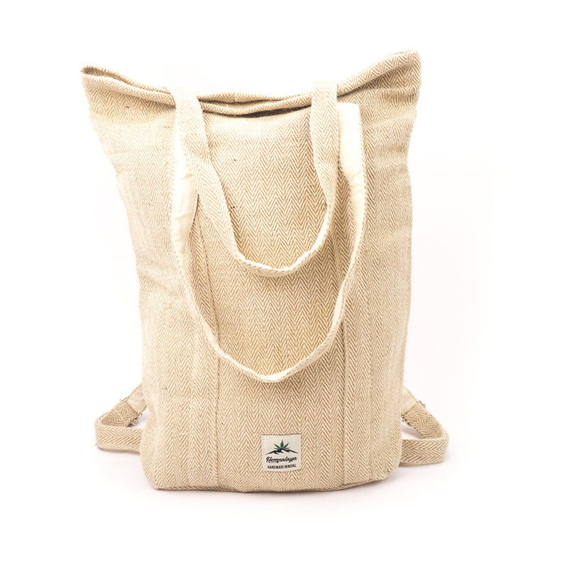 Hemp 2 in 1, multipurpose bag and backpack, grocery hemp bag, natural -  Hempalaya