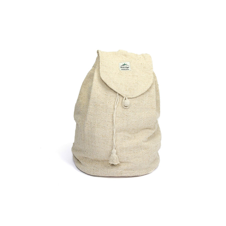 Hemp backpack punty, large, natural - Hempalaya