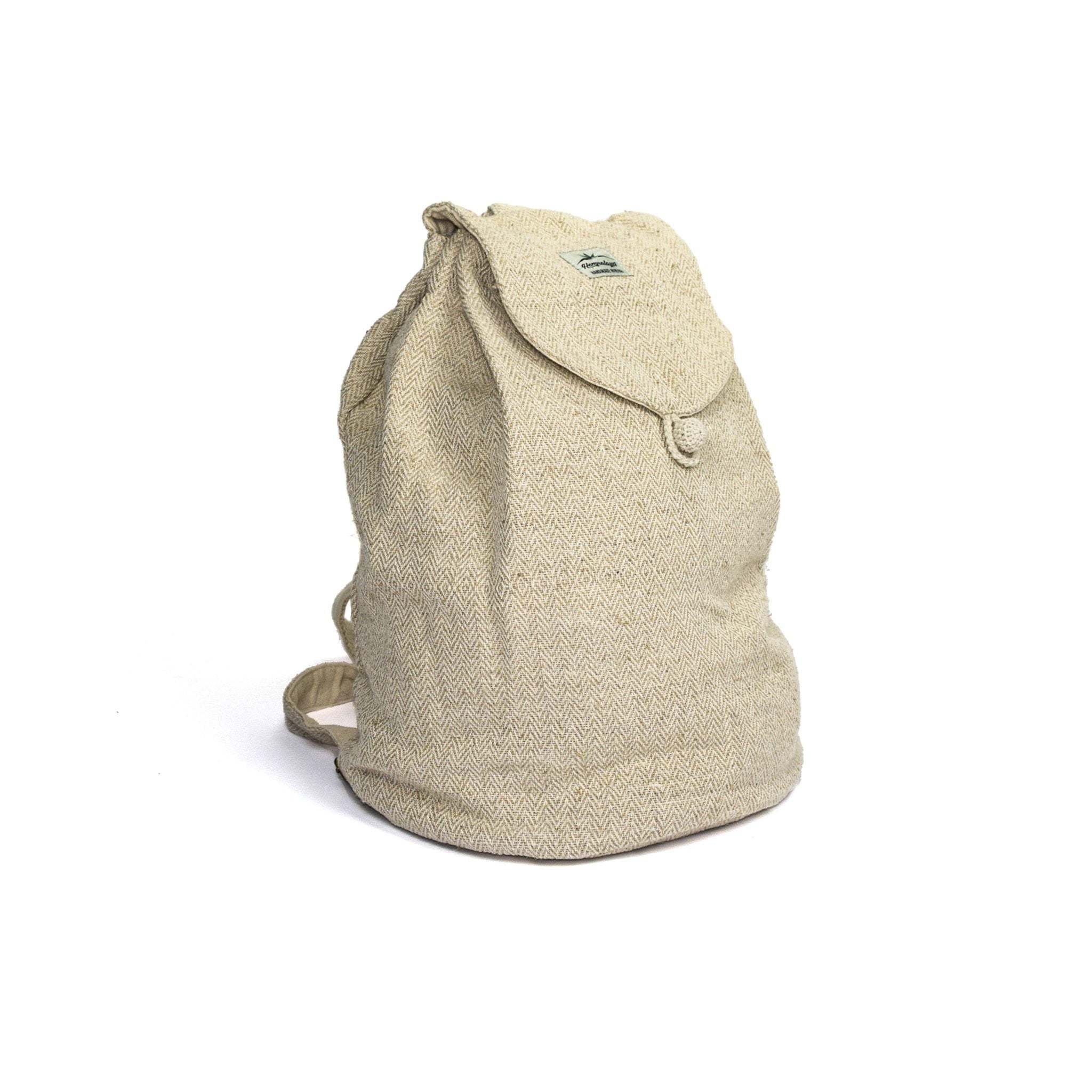 Hemp backpack punty, large, natural - Hempalaya